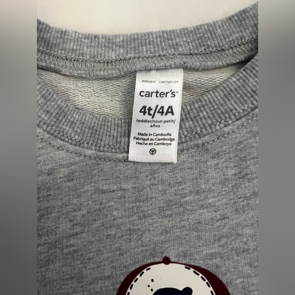 Boys Size 4T Carters Pullover - Picture 4 of 4